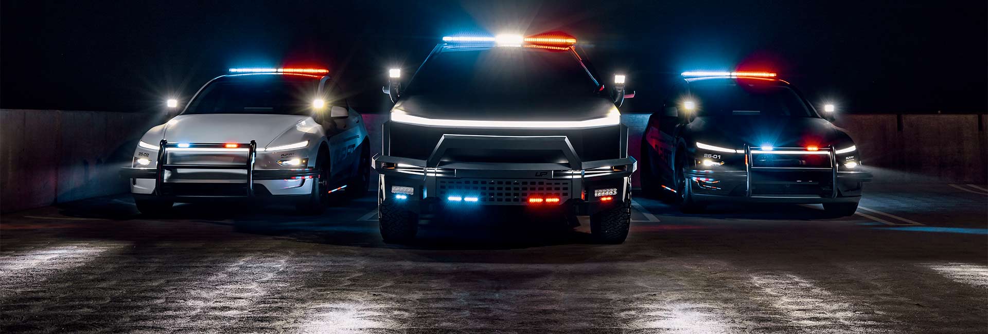 UP.FIT Tesla Model Y Police Car - Hero