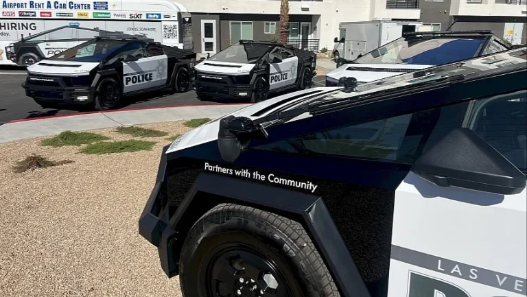 Las Vegas cops deploy world’s first Tesla Cybertruck police fleet after mysterious donor gifts 10 to the department